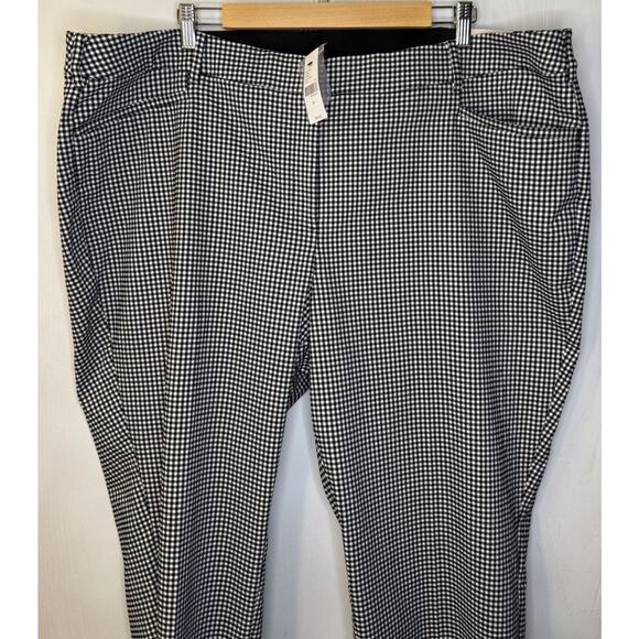 Lane Bryant Capri Women’s Plus Size 26 Four Season Slim Mid- Rise Gingham NEW - Picture 5 of 13